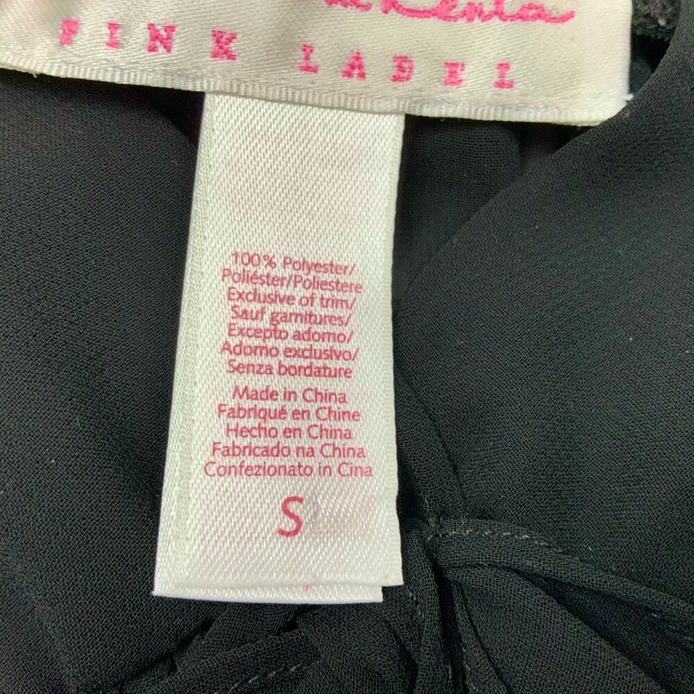 Vintage Oscar de la Renta Pink Label Black Babydoll Dress/Top Wimsigoth Sz S - Picture 15 of 16